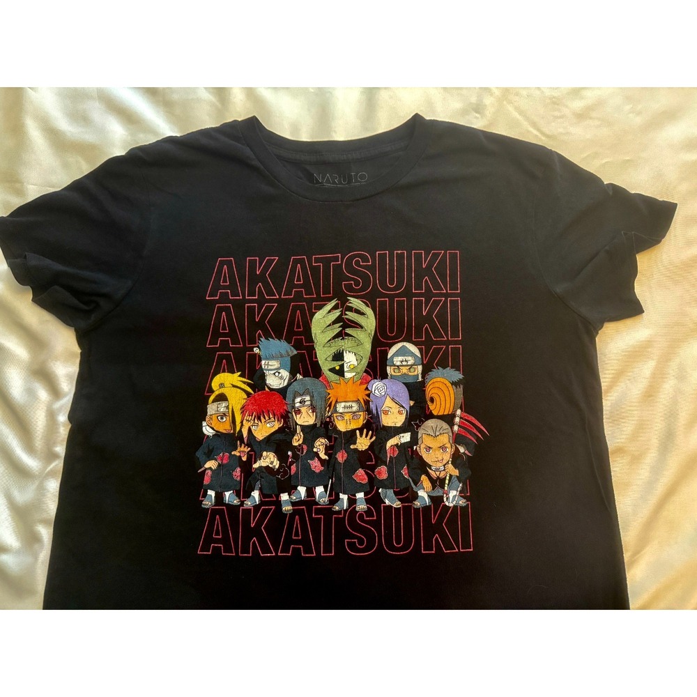Vintage 2002 Naruto Akatsuki T-Shirt VIZ Media Men's M Black Anime